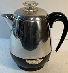 Vintage Gold Label Farberware Coffee Percolator 2-6 Cups