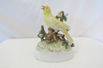 Yellow Canary Bird Music Box By Gorham, Japan - Working