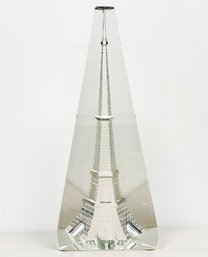 A Lead Crystal Eiffel Tower Obelisk