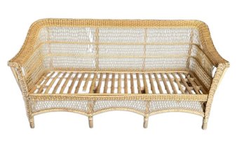 A Wicker & Rattan Couch