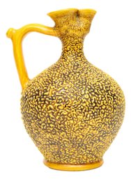 Zsolnay Yellow Ochre Porcelain Pitcher Vase