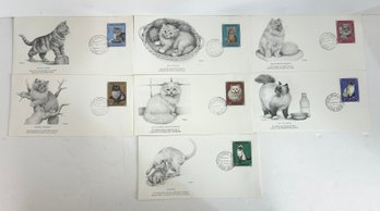 Lot Of Mongolian First Day Cover Stamps & Envelopes - Cat Series