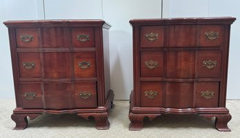 Pair Of 1940s Kling Cherry Nightstands