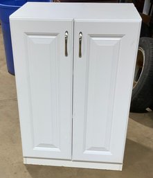 White Cabinet W/3 Shelves