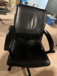 Black Leather Executive Office Chair