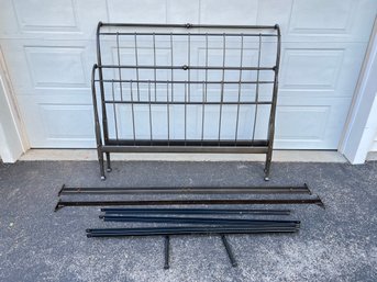 Huge Full Size Wrought Iron Bed Frame