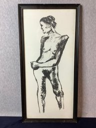 Nude Sketched Framed Print