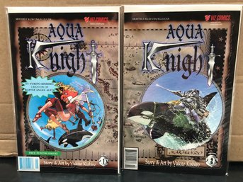 2 Aqua Knight Comics.  Lot 138