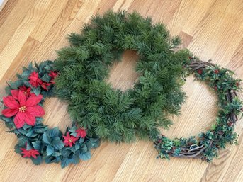 A Nice Grouping Of Holiday Wreaths