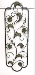 Leaf & Vine Self Framed Metal Decorator Wall Art