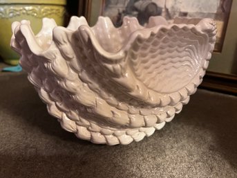 Ceramic Conch / Mollusk Shell Planter