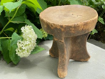 Antique African Hand Carved Milking Stool