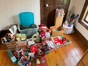 Large Lot Of Christmas Items