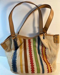 BRAND NEW Tan Striped Relic Bag