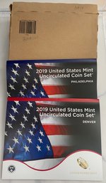 2019 United States Mint Uncirculated Coin Set Denver And Philadelphia