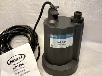 Jacuzzi 1/6 HP Submersible Pump