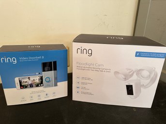 Ring Floodlight Cam & Ring Video Doorbell 2