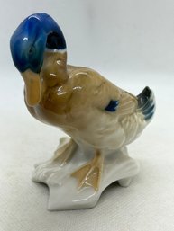 Very Fine Vintage Porcelain Mallard Figure By KARL TUTTER For LORENZ HUTSCHENREUTHER - Excellent Condition