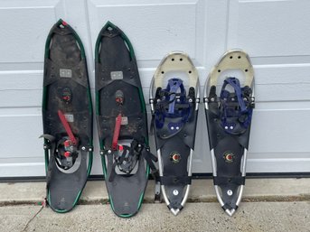 TWO PAIRS OF CRESCENT MOON SNOW SHOES