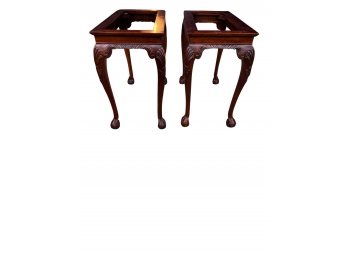 Pair Of Solid Wood Table Legs