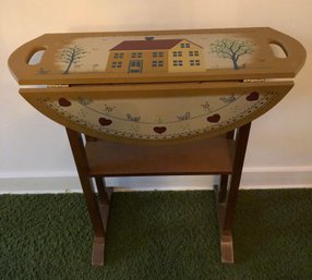 Round Country Drop Leaf Table By Carol Wright