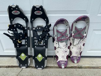 TWO PAIRS OF SNOW SHOES, TUBS AND HIKE