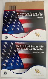 2018 United States Mint Uncirculated Coin Set Denver And Philadelphia