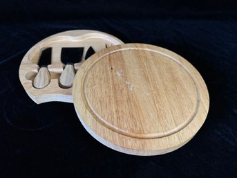 Cheese Cutting Board With Knife Set