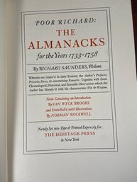 Poor Richard: The Almanacks 1733-1758 Book Illustration By Norman Rockwell Signed