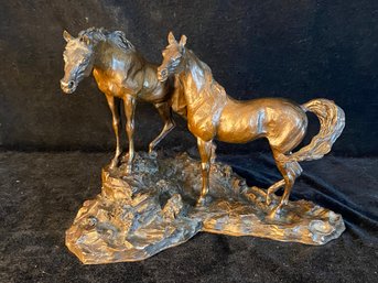 Lanford Monroe 'Intruder' Bronze Statue By The Franklin Mint