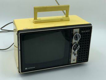 Vintage Hitachi Portable TV