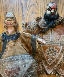 Two Antique Chinese Opera Puppets