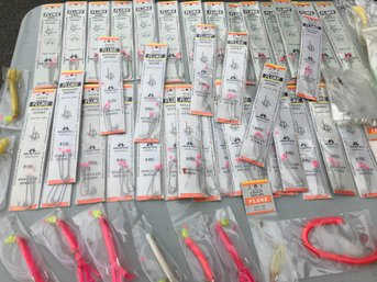 Lot 1 Of 3 - HUGE Lot Of All Brand New - Fishing Hooks And Accessories - OVER 350 HOOKS & Other Fishing Items
