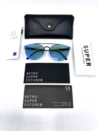 New Retro Super Future  Sunglasses In Original Box, Italy, Purchased From Fred Segal