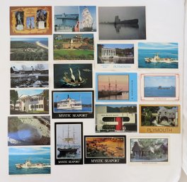 A Grouping Of New England Tourist Attraction Postcards - Never Used