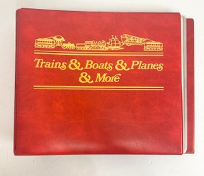 Trains & Boats & Planes & More Stamps Binder