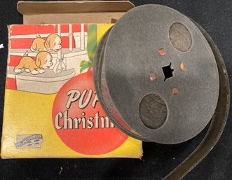 Vintage Pup's Christmas 16mm Film Reel