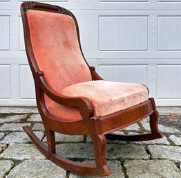 An Antique Mahogany Rocking Chair