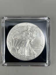 Beautiful 2016 American Silver Eagle Dollar In Plastic Case