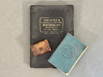 Three Vintage Dictionaries By Websters