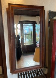 Antique Wood Framed Large Mirror