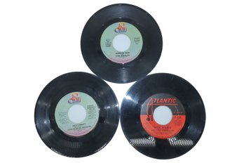 3 Vinyl Records 45RPM Including Aretha Franklin