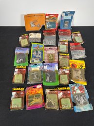 LARGE LOT OF LEAD FIGURES IN PACKAGES, INCLUDES TALISMAN, RAL PARTHA, AND MORE