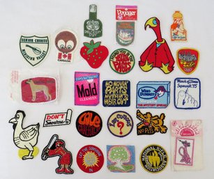 An Assortment Of Sew On And Stick On Patches