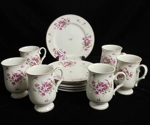 Sheffield Fine China Sweet Violets China Set