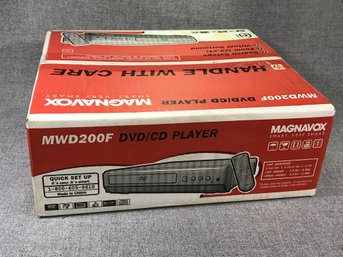 Brand New In Sealed Box MAGNAVOX DVD / CD Player With Remote - NEW NEW NEW - The Box Is Still Sealed !