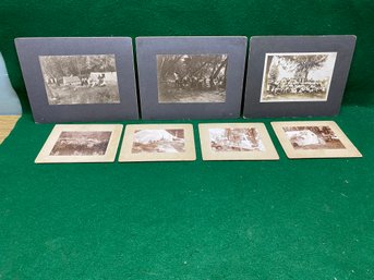 Six Antique Photographs Of 1904 Boat Excursion To New Haven. (3) 5 1/2' X 6 5/8' And (3) 8' X 10'.