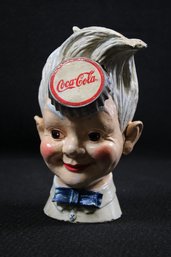 Vintage Coca - Cola Sprite Boy Cast Iron Bank