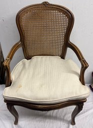 French Provincial Cane Seat Arm Chair