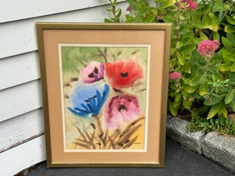 Pretty Vintage Floral Watercolor By Maxim